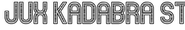 Jux Kadabra St font preview